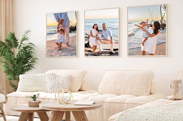 Display family photos in your home