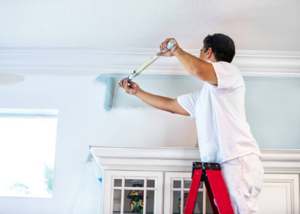 Painting the ceiling