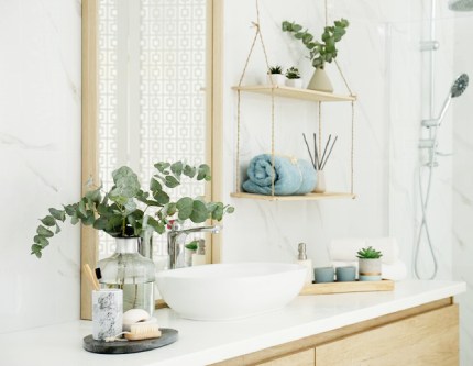 Add plants to bathroom