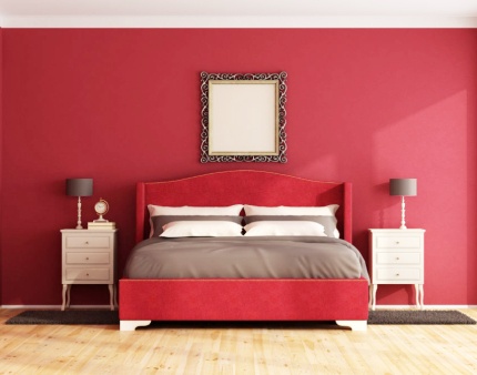 Red bedroom