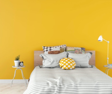 Yellow bedroom