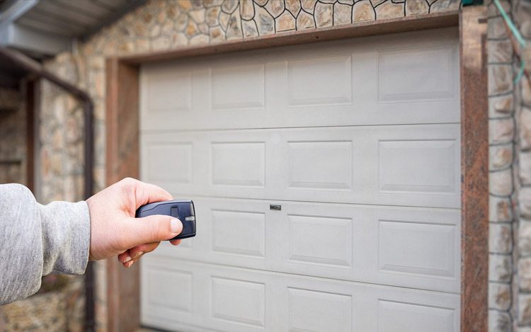 Garage safety demonstrated with a remote-controlled door system